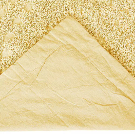 Rio Collection Floral Design Yellow Standard 100% Cotton Tufted Chenille Sham