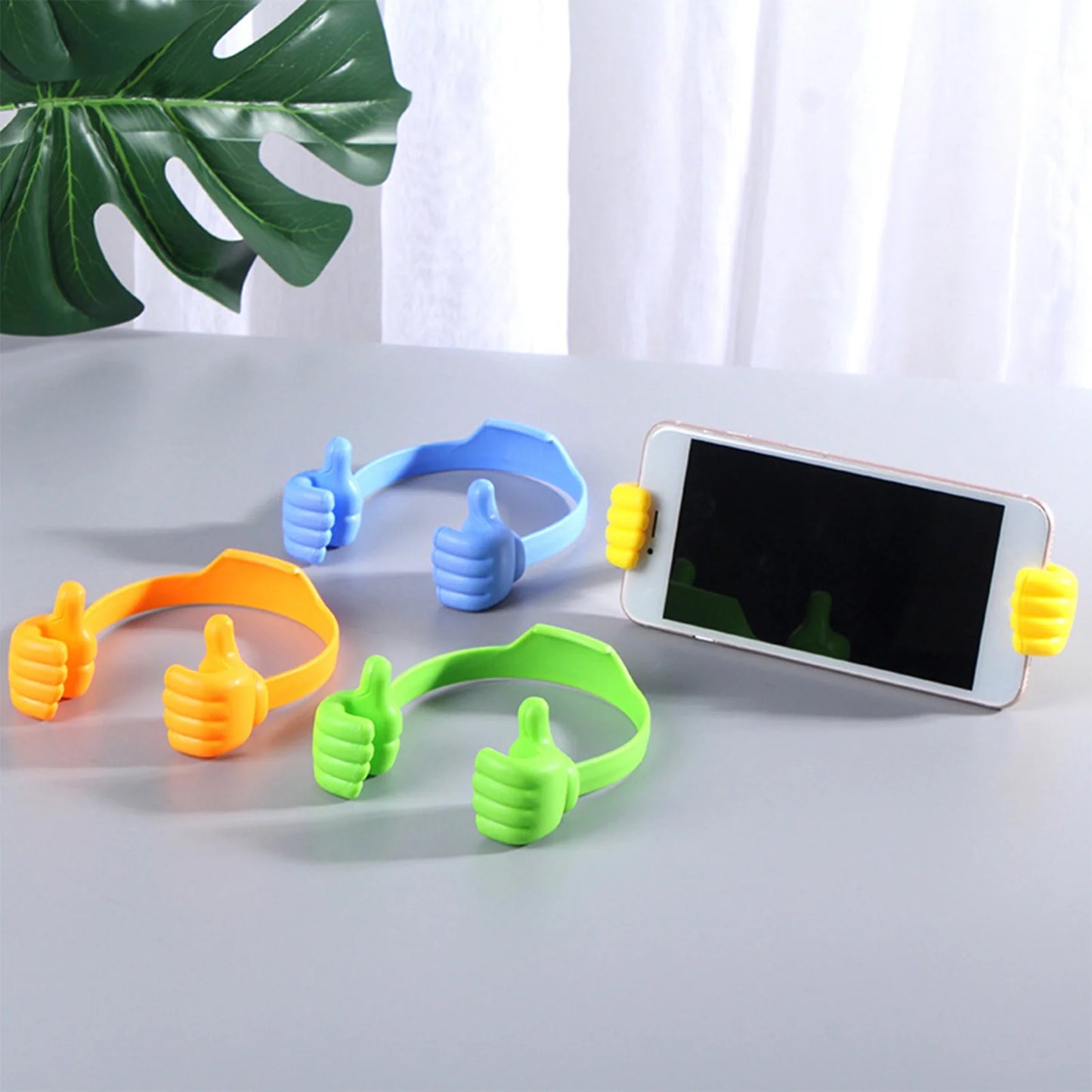 Thumb up Phone Holder Adjustable Tablet Stand Portable Desktop Lazy Phone Stand Fun Gifts for Kids Men Women