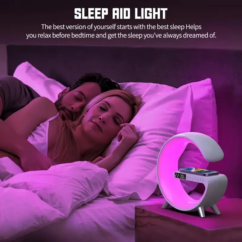 Sunrise Alarm Clock with 15W Wireless Charger & RGB Light