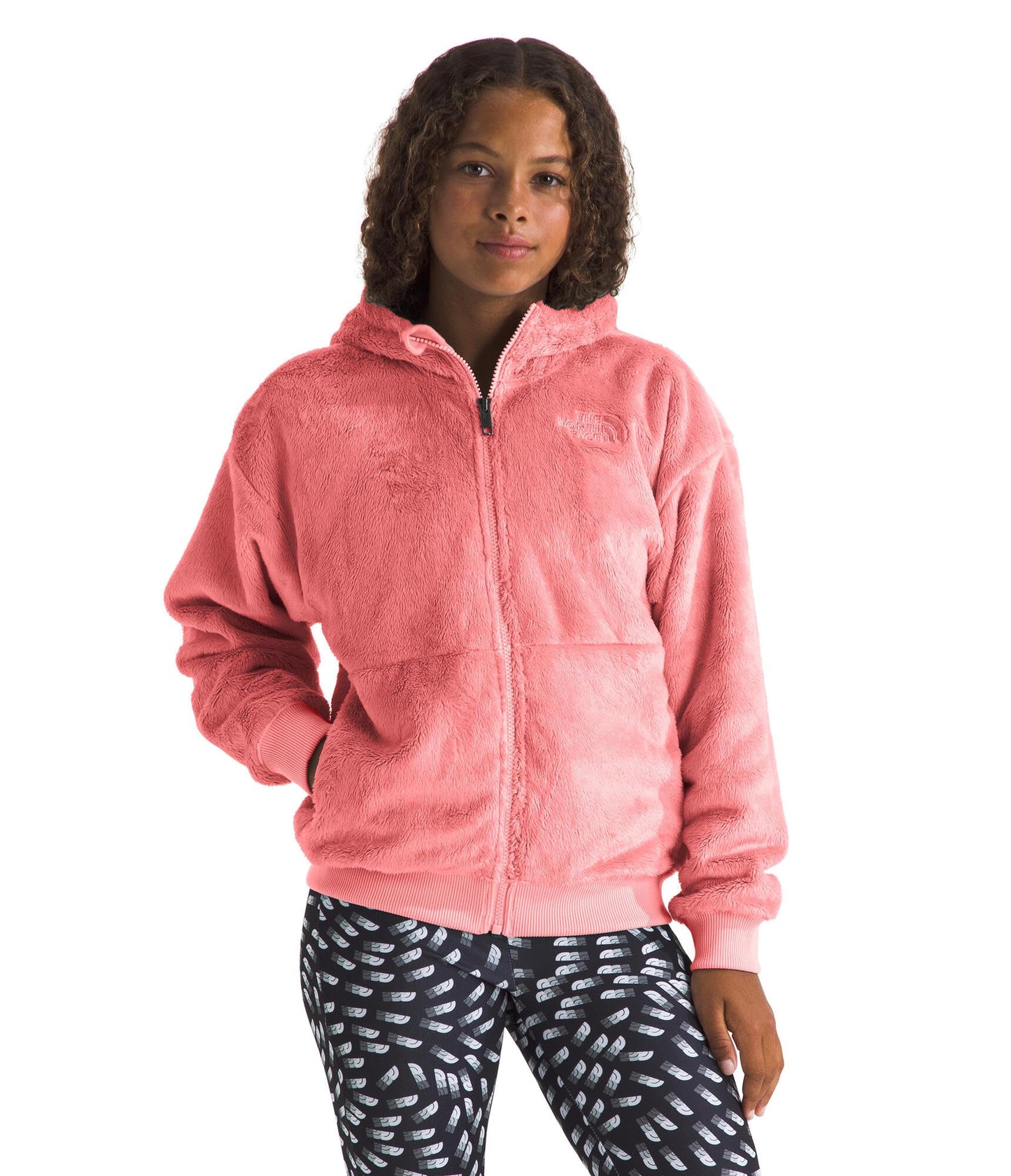THE NORTH FACE Girls Osito Full Zip Hoodie Terracotta, X-Large