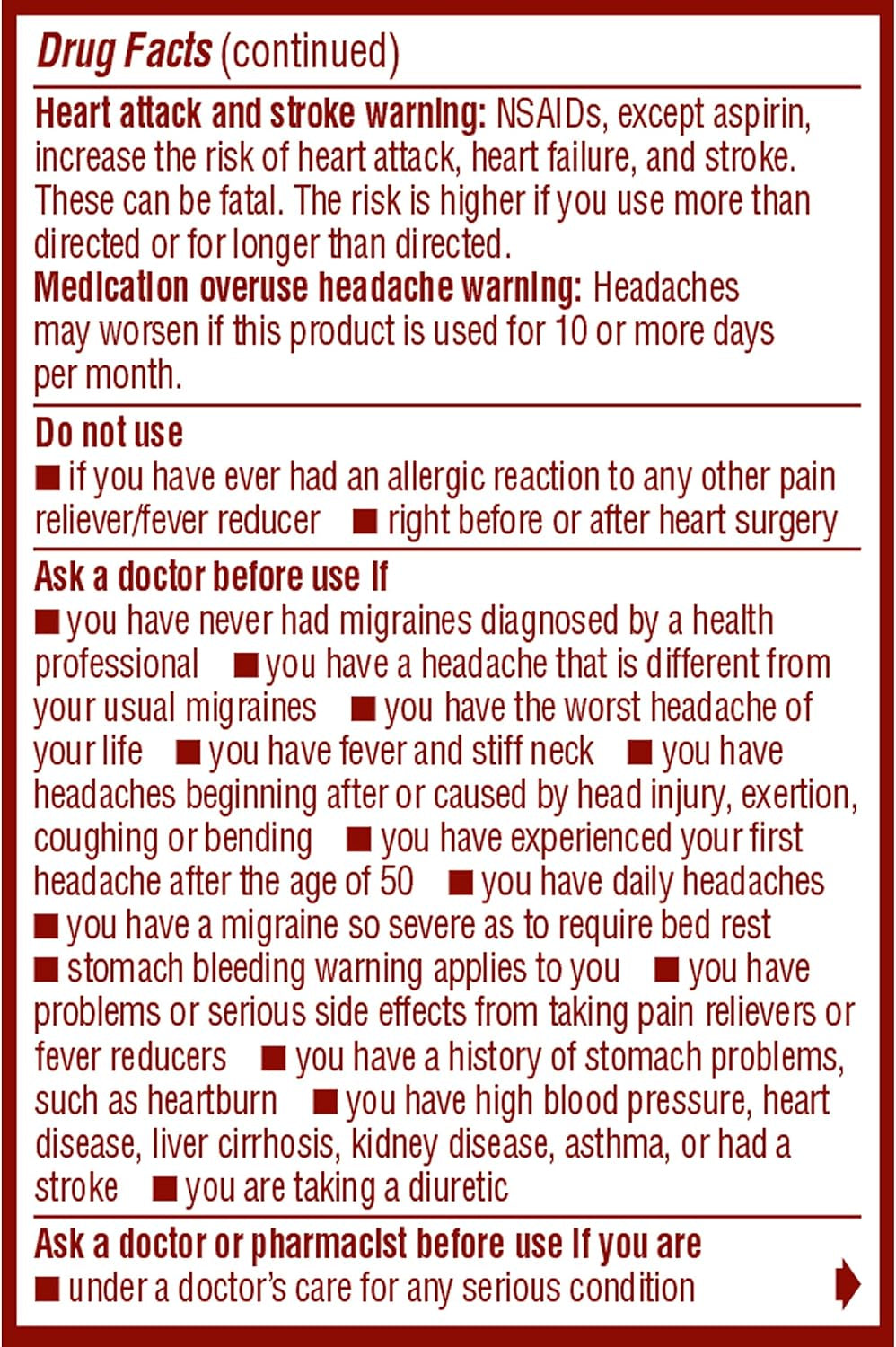 Migraine Headache Relief, Ibuprofen Capsules with Ibuprofen 200Mg for Migraine Relief, Nausea Relief and Light Sensitivity Relief - 20 Liquid Filled Capsules