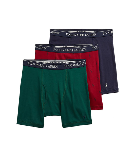 Ralph Lauren Classic Fit w/Wicking 3-Pack Boxer Briefs XL