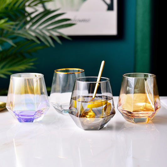Diamond Shape Multi-Purpose Stemless Drinking Glass