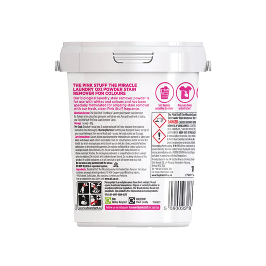 the Miracle Laundry Oxi Powder Stain Remover for Colors, 1Kg