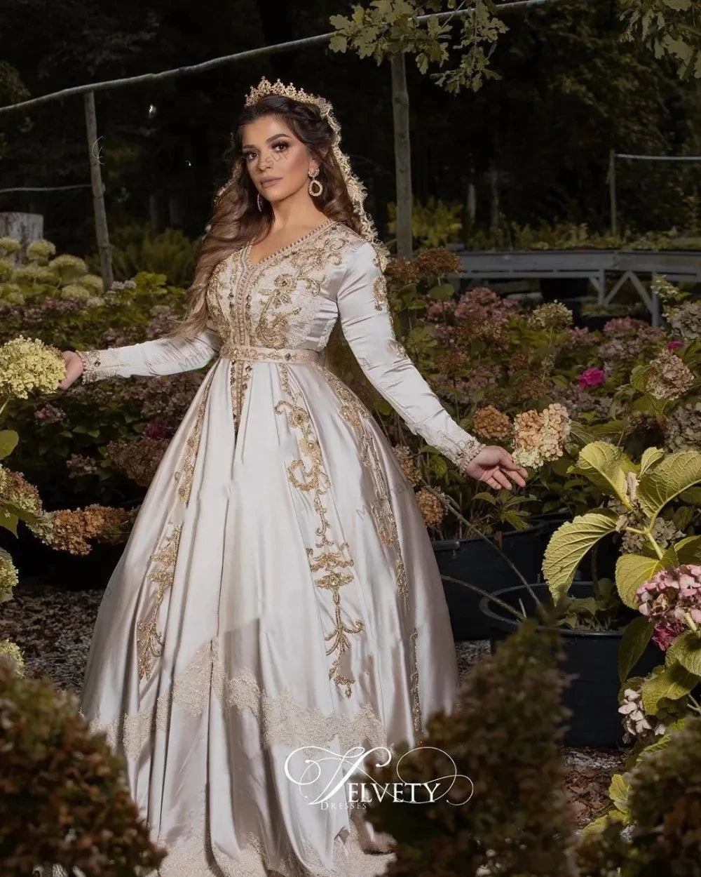 Moroccan Kaftan Evening Dress
