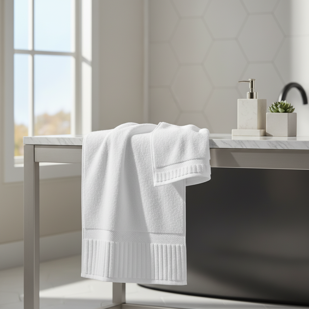 GOS Collection Premium Ring Spun Cotton Towels with Piano Key Pattern