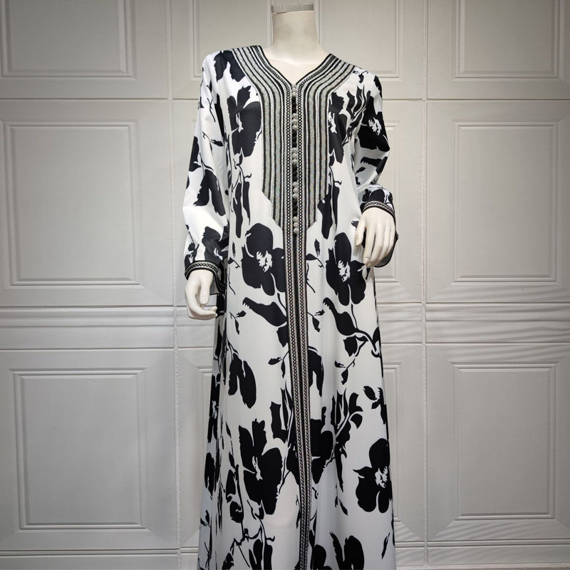 Moroccan Caftan Robe Dress