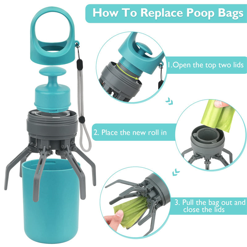 Portable Pooper Scooper Built-in Poop Bag Dispenser - Zayd’s Department Store