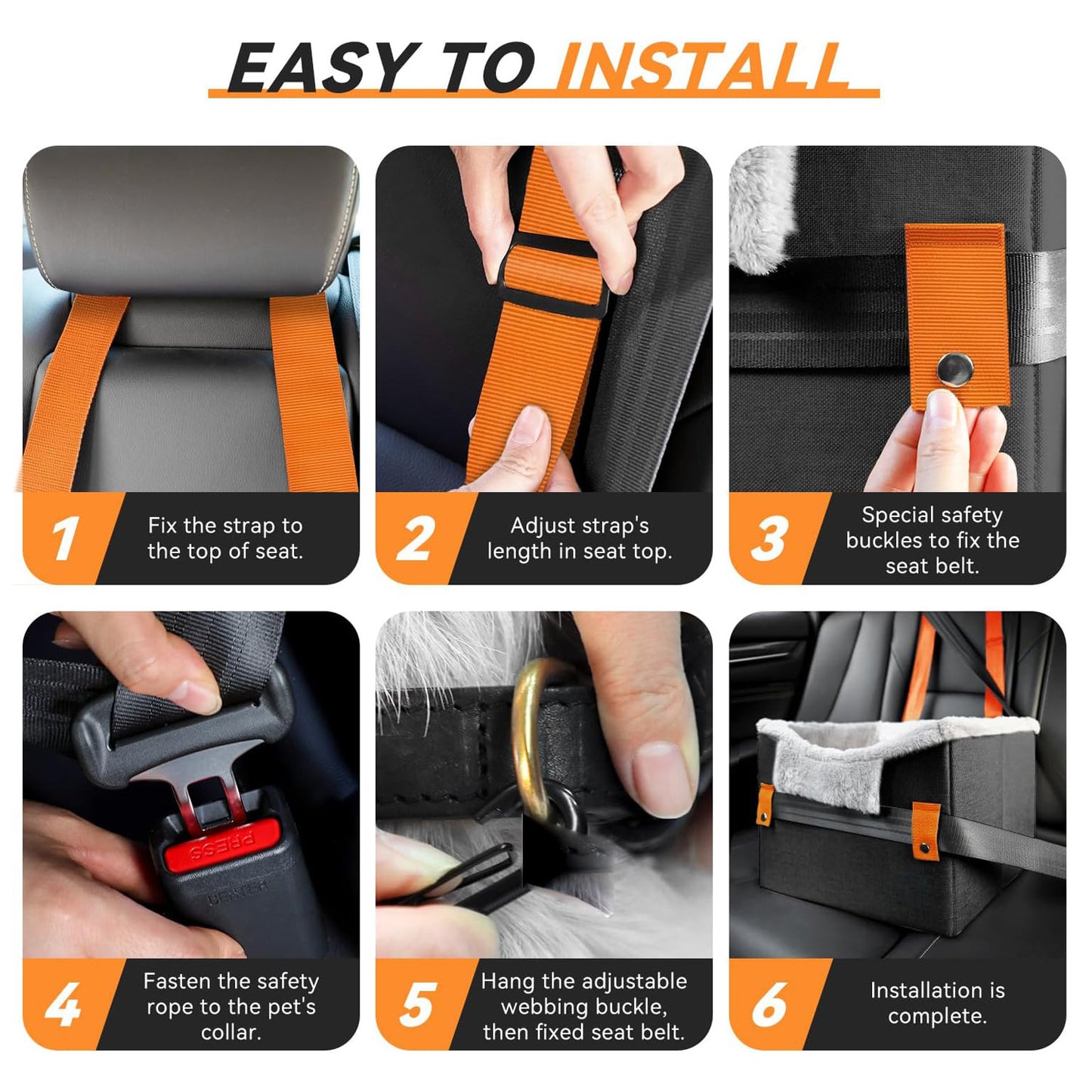 Portable Booster Seat With Clip-On Safety Leash - Zayd’s Department Store