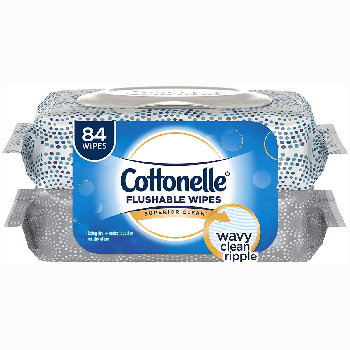 Cottonelle Fresh Care Flushable Cleansing Cloths 1-Ply 3.73 x 5.5 White 84/Pack