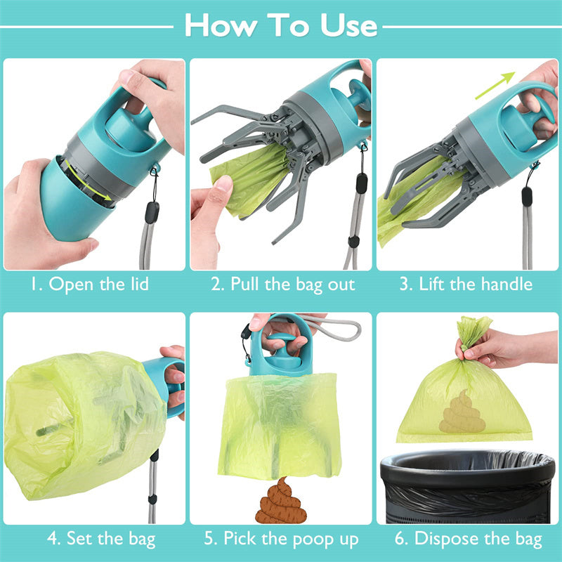 Portable Pooper Scooper Built-in Poop Bag Dispenser - Zayd’s Department Store