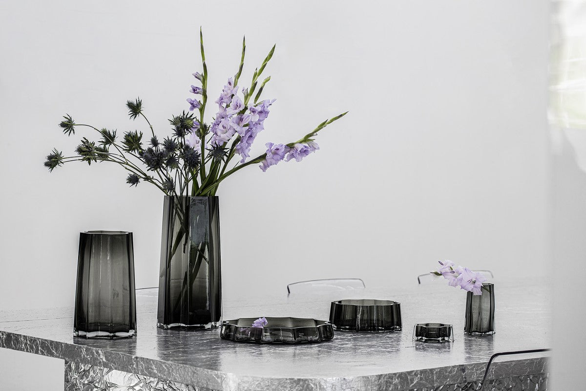 Small Luxury vase, modern classic, stylish design, LENOX 15 Gray - Zayd’s Department Store