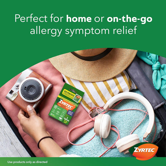Zyrtec 24-Hour Allergy Relief Tablets, 30-Ct Size plus 3X1-Count Packs