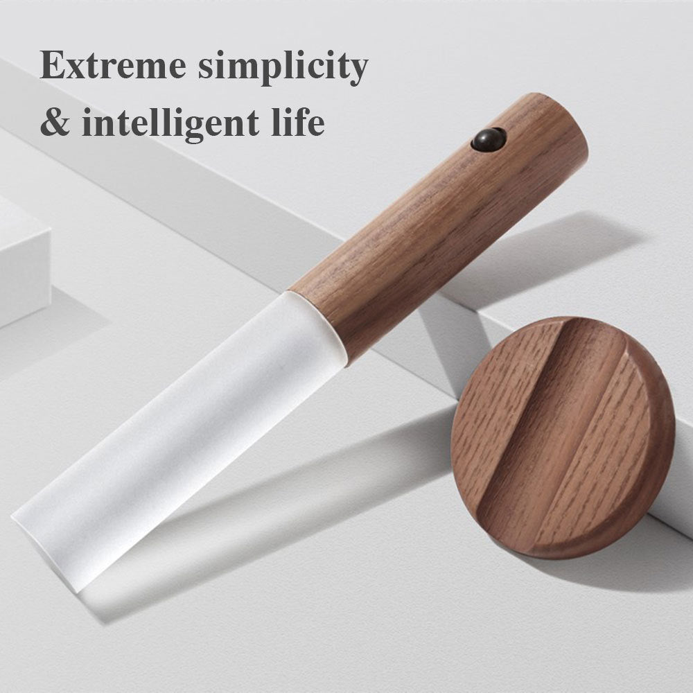 Auto LED USB Magnetic Wood Wireless Night Light Corridors Porch Lights PIR Motion Sensor Wall Light Cabinet Lamp - Zayd’s Department Store