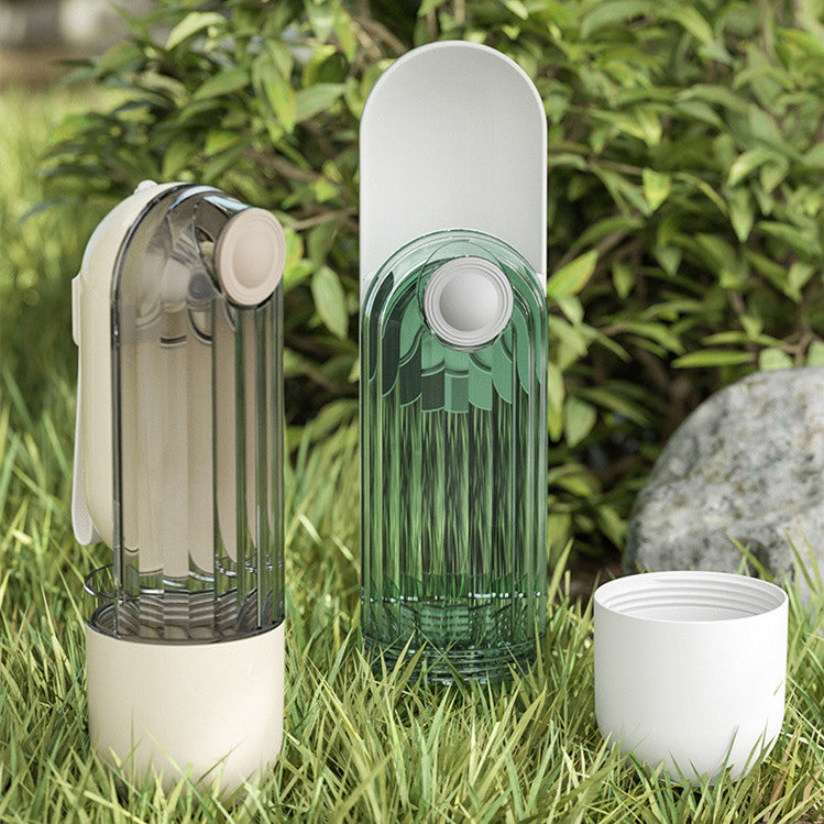 2 In 1 Pet Water Cup Segment Design Green Dog Walking Portable Drinking Cup Dog Feeding Supplies Pet Supplies Dog Walking Water Feeder Pets Products - Zayd’s Department Store