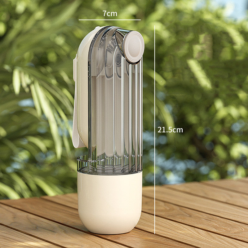 2 In 1 Pet Water Cup Segment Design Green Dog Walking Portable Drinking Cup Dog Feeding Supplies Pet Supplies Dog Walking Water Feeder Pets Products - Zayd’s Department Store