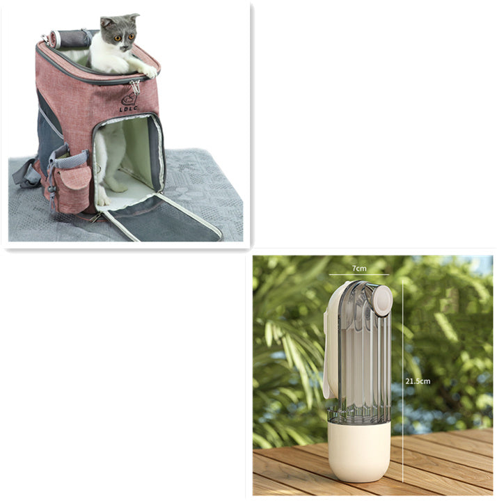 2 In 1 Pet Water Cup Segment Design Green Dog Walking Portable Drinking Cup Dog Feeding Supplies Pet Supplies Dog Walking Water Feeder Pets Products - Zayd’s Department Store