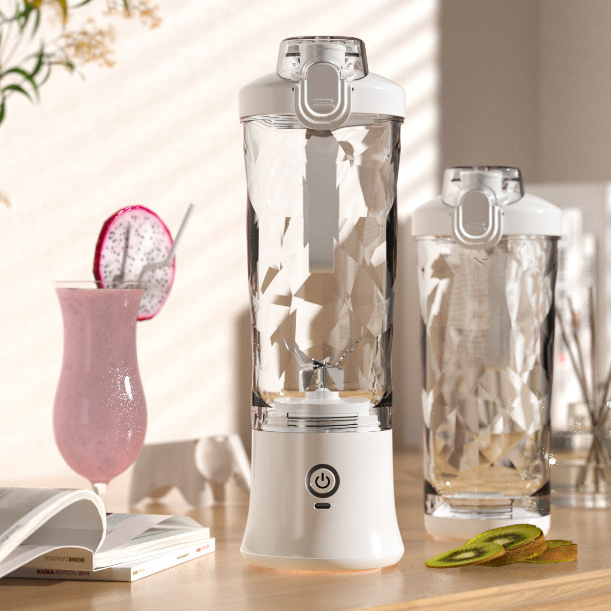 Portable Blender Juicer Personal Size Blender For Shakes And Smoothies With 6 Blade Mini Blender Kitchen Gadgets - Zayd’s Department Store