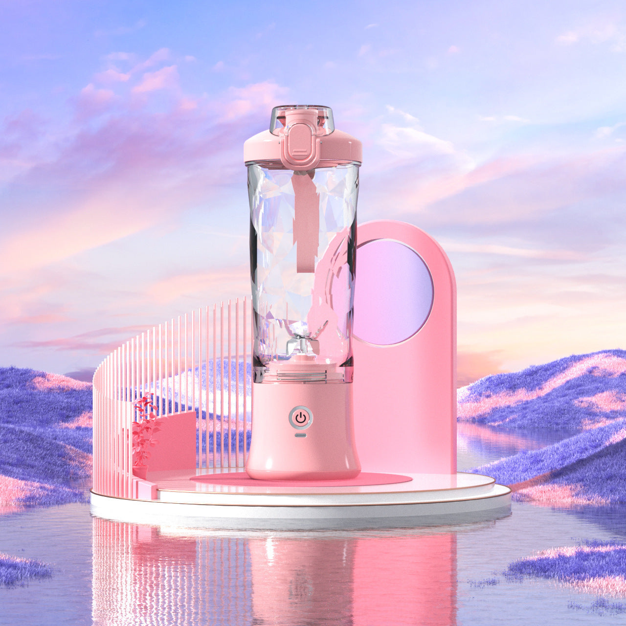 Portable Blender Juicer Personal Size Blender For Shakes And Smoothies With 6 Blade Mini Blender Kitchen Gadgets - Zayd’s Department Store