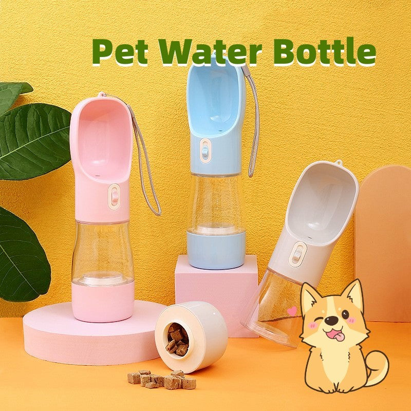 Pet Dog Water Bottle Feeder Bowl Portable Water Food Bottle Pets Outdoor Travel Drinking Dog Bowls Water Bowl For Dogs - Zayd’s Department Store