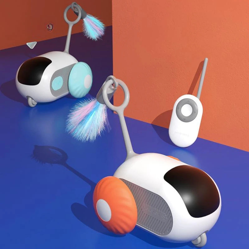 Remote Control Interactive Cat Car Toy USB Charging Chasing Automatic Self-moving Remote Smart Control Car Interactive Cat Toy Pet Products - Zayd’s Department Store