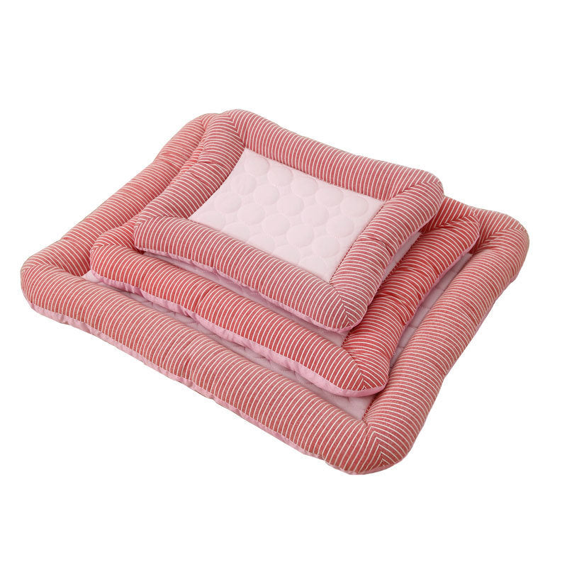 Pet Cooling Pad Bed For Dogs Cats Puppy Kitten Cool Mat Pet Blanket Ice Silk Material Soft For Summer Sleeping Blue Breathable - Zayd’s Department Store