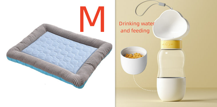Pet Cooling Pad Bed For Dogs Cats Puppy Kitten Cool Mat Pet Blanket Ice Silk Material Soft For Summer Sleeping Blue Breathable - Zayd’s Department Store