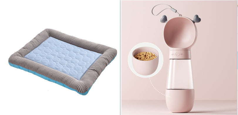 Pet Cooling Pad Bed For Dogs Cats Puppy Kitten Cool Mat Pet Blanket Ice Silk Material Soft For Summer Sleeping Blue Breathable - Zayd’s Department Store