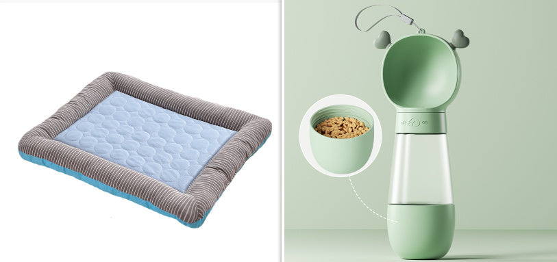 Pet Cooling Pad Bed For Dogs Cats Puppy Kitten Cool Mat Pet Blanket Ice Silk Material Soft For Summer Sleeping Blue Breathable - Zayd’s Department Store