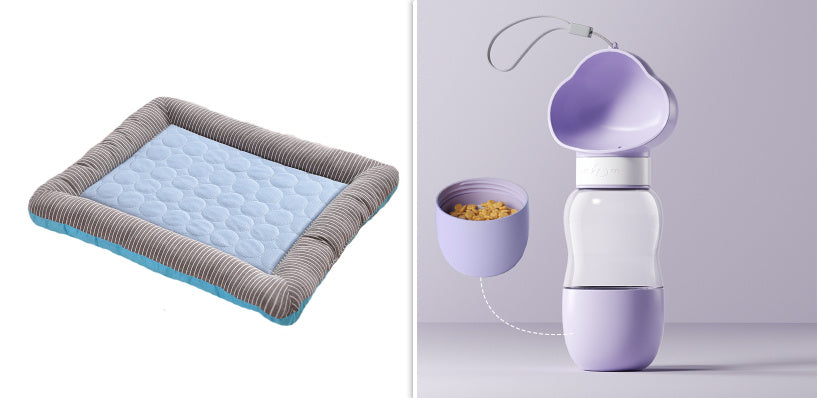 Pet Cooling Pad Bed For Dogs Cats Puppy Kitten Cool Mat Pet Blanket Ice Silk Material Soft For Summer Sleeping Blue Breathable - Zayd’s Department Store