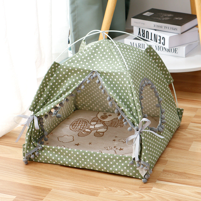 Cat Tent Cat Cat House Enclosed Pet Bed - Zayd’s Department Store