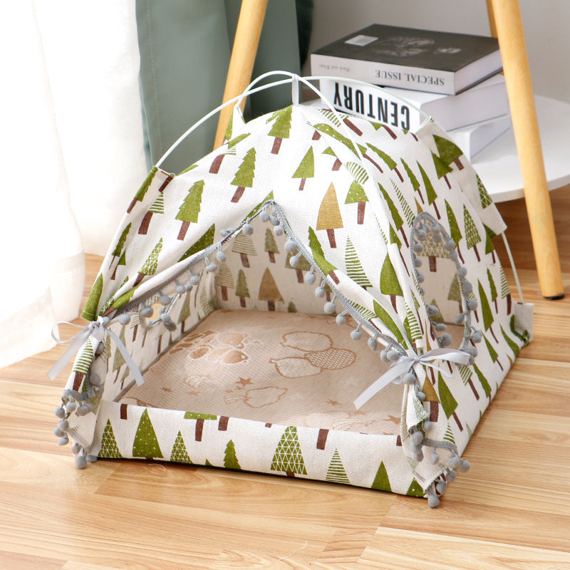 Cat Tent Cat Cat House Enclosed Pet Bed - Zayd’s Department Store