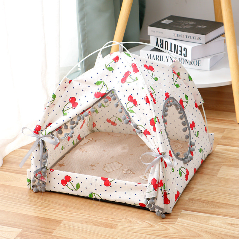 Cat Tent Cat Cat House Enclosed Pet Bed - Zayd’s Department Store