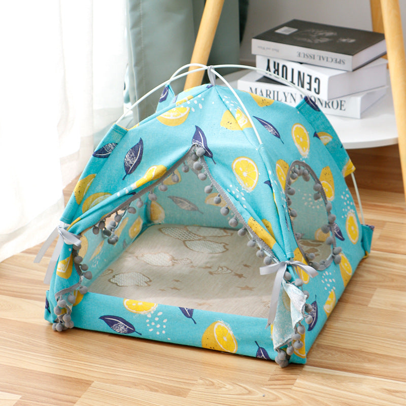 Cat Tent Cat Cat House Enclosed Pet Bed - Zayd’s Department Store