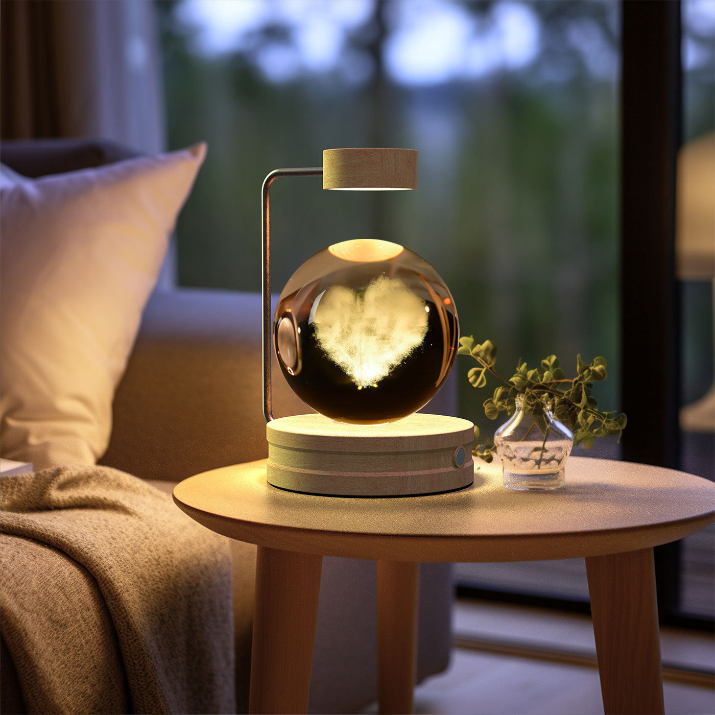 Crystal Ball Cosmic Dinosaur Indoor Night Light USB Power Warm Bedside Light Birthday Gift Night Lamp - Zayd’s Department Store