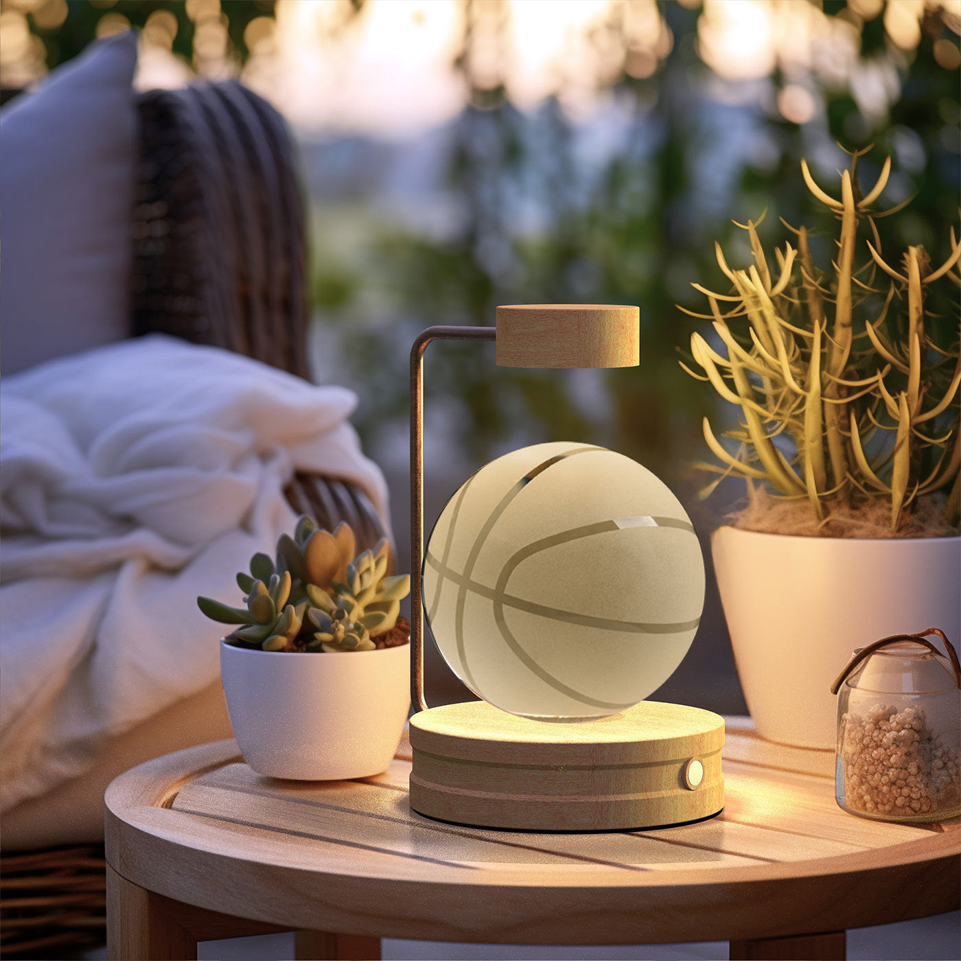 Crystal Ball Cosmic Dinosaur Indoor Night Light USB Power Warm Bedside Light Birthday Gift Night Lamp - Zayd’s Department Store