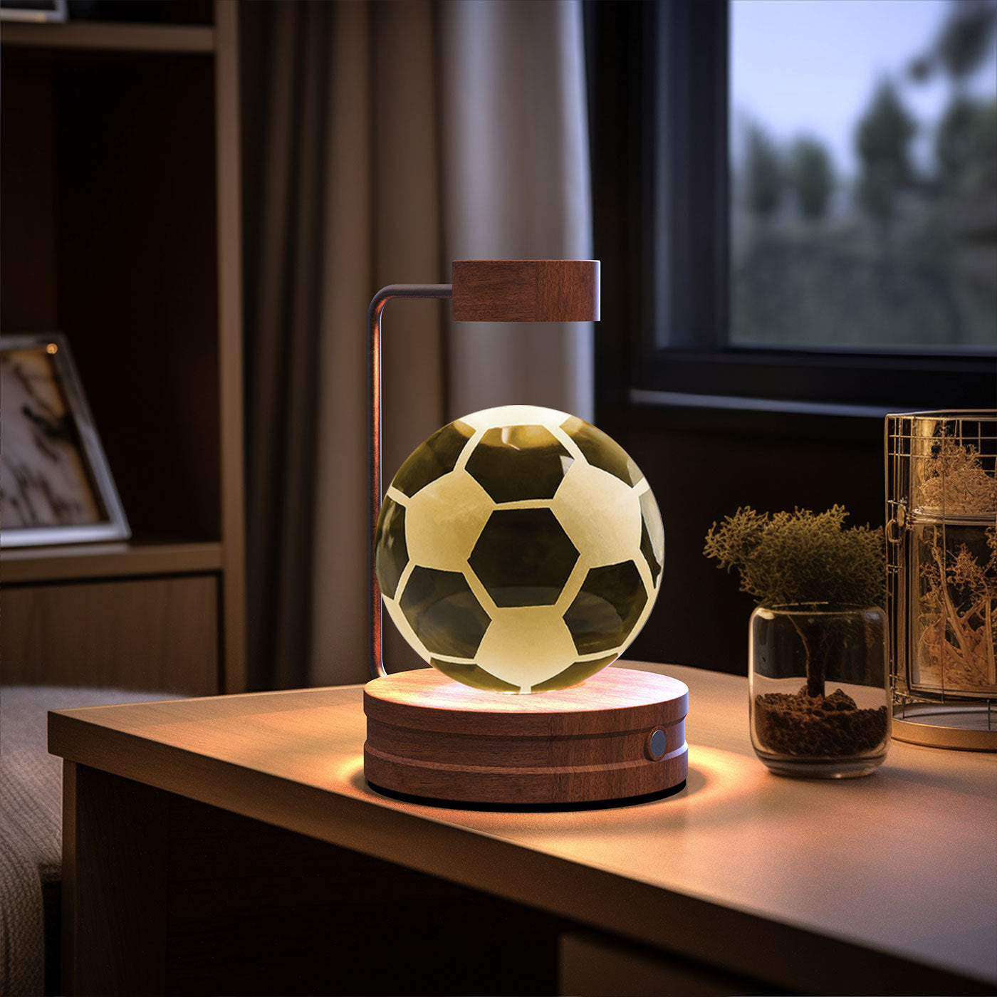 Crystal Ball Cosmic Dinosaur Indoor Night Light USB Power Warm Bedside Light Birthday Gift Night Lamp - Zayd’s Department Store