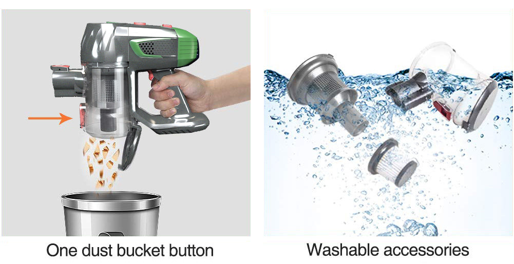 Handheld Wireless Vaccum Cleaner With Foldable Tube - Zayd’s Department Store
