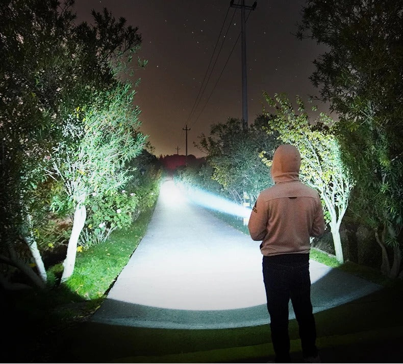 Strong Flashlight Focusing Led Light Rechargeable Super Bright LED Outdoor Xenon Lamp - Zayd’s Department Store