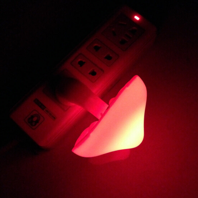 LED Night Light Mushroom Wall Socket Lamp EU US Plug Warm White Light-control Sensor Bedroom Light Home Decoration - Zayd’s Department Store