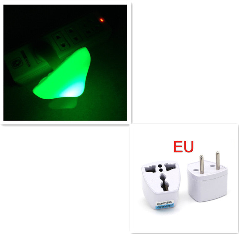 LED Night Light Mushroom Wall Socket Lamp EU US Plug Warm White Light-control Sensor Bedroom Light Home Decoration - Zayd’s Department Store