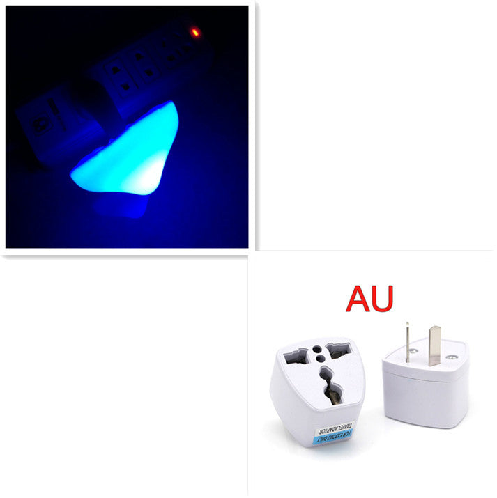 LED Night Light Mushroom Wall Socket Lamp EU US Plug Warm White Light-control Sensor Bedroom Light Home Decoration - Zayd’s Department Store