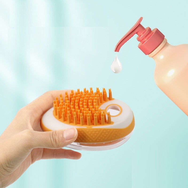 Dog Cat Bath Brush 2-in-1 Pet SPA Massage Comb Soft Silicone Pets Shower Hair Grooming Cmob Dog Cleaning Tool Pet Products - Zayd’s Department Store