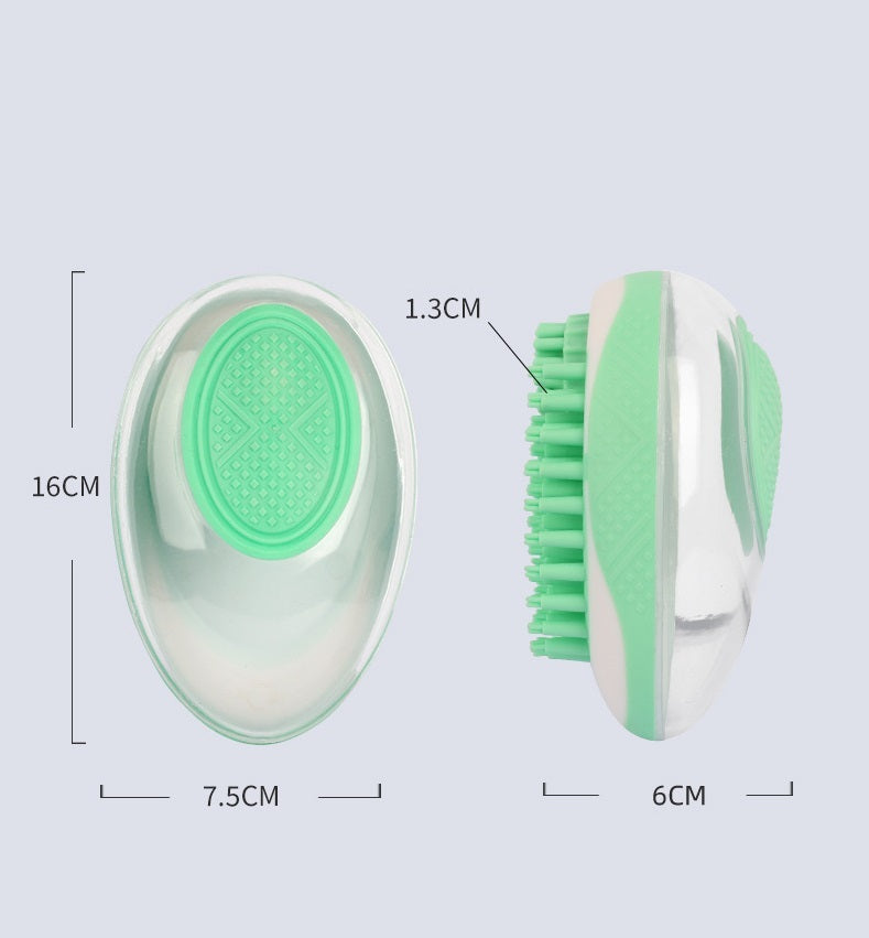 Dog Cat Bath Brush 2-in-1 Pet SPA Massage Comb Soft Silicone Pets Shower Hair Grooming Cmob Dog Cleaning Tool Pet Products - Zayd’s Department Store