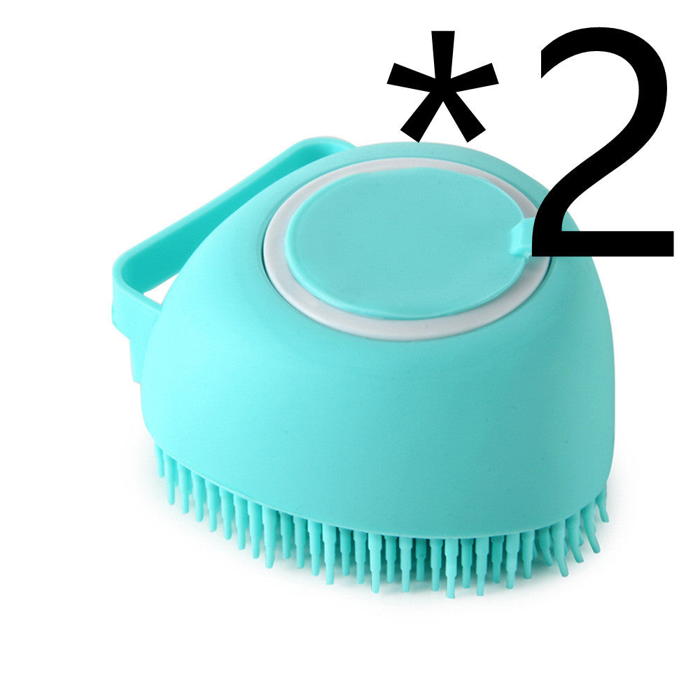 Silicone Dog Bath Massage Gloves Brush Pet Cat Bathroom Cleaning Tool Comb Brush For Dog Can Pour Shampoo Dog Grooming Supplies - Zayd’s Department Store