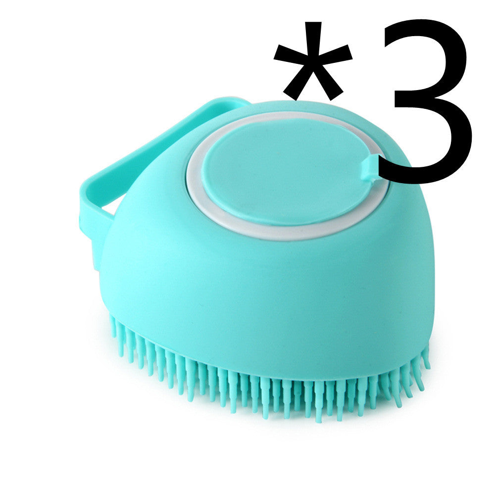 Silicone Dog Bath Massage Gloves Brush Pet Cat Bathroom Cleaning Tool Comb Brush For Dog Can Pour Shampoo Dog Grooming Supplies - Zayd’s Department Store