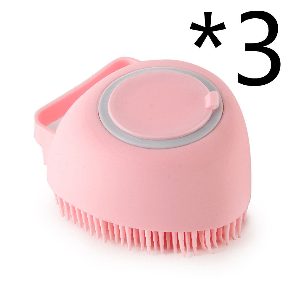 Silicone Dog Bath Massage Gloves Brush Pet Cat Bathroom Cleaning Tool Comb Brush For Dog Can Pour Shampoo Dog Grooming Supplies - Zayd’s Department Store