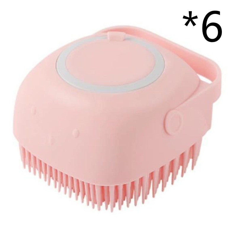 Silicone Dog Bath Massage Gloves Brush Pet Cat Bathroom Cleaning Tool Comb Brush For Dog Can Pour Shampoo Dog Grooming Supplies - Zayd’s Department Store