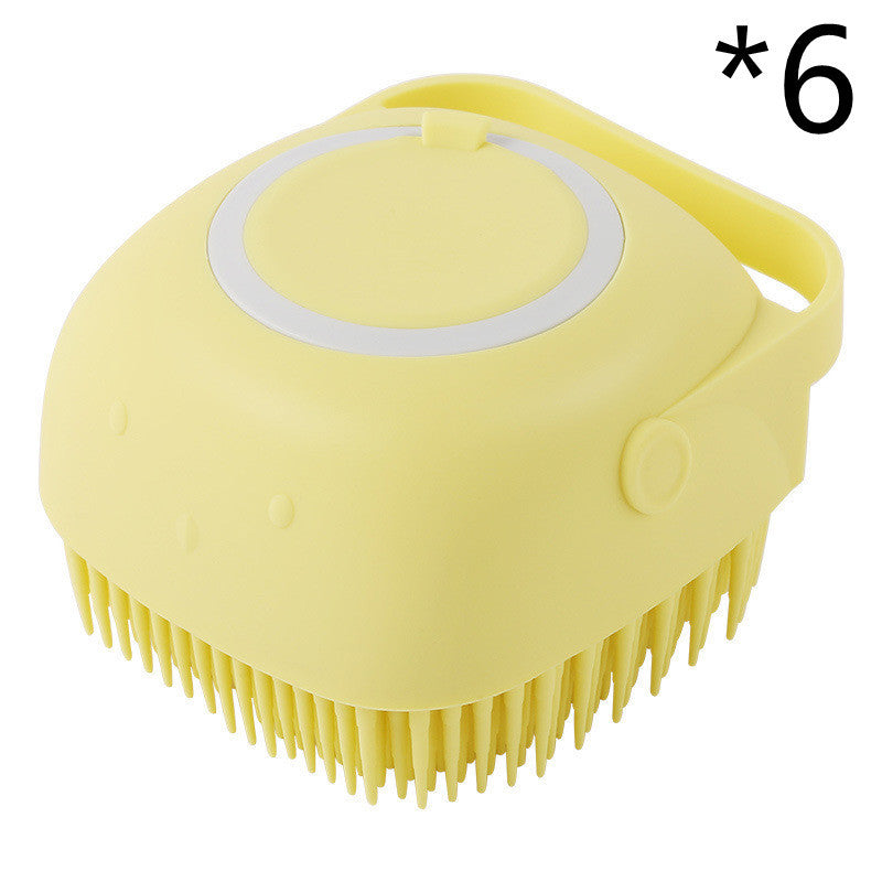 Silicone Dog Bath Massage Gloves Brush Pet Cat Bathroom Cleaning Tool Comb Brush For Dog Can Pour Shampoo Dog Grooming Supplies - Zayd’s Department Store