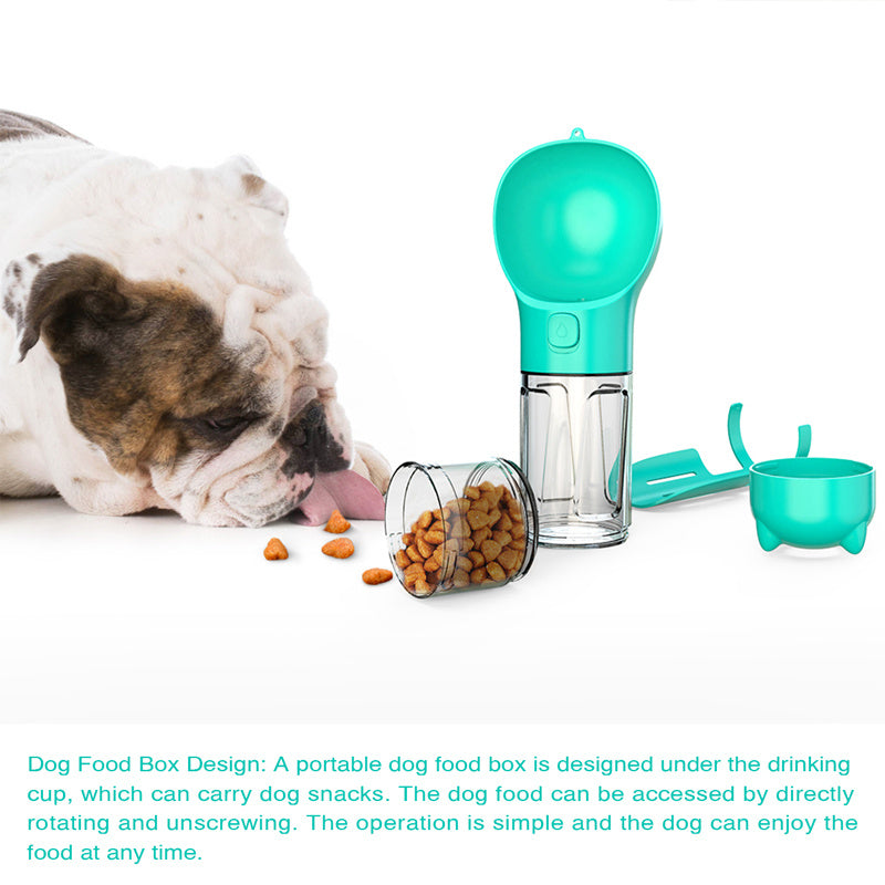 Pet Water Bottle Feeder Bowl Garbage Bag Storage Portable Pet Outdoor Travel 3 In 1 Dog Water Bottle - Zayd’s Department Store